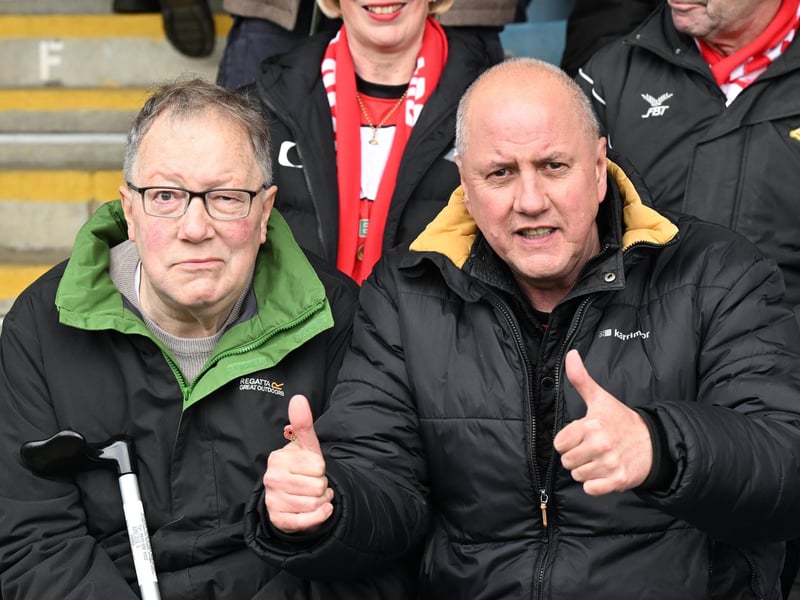 Doncaster Rovers were backed by a big away following as they officially sealed a play-off place.