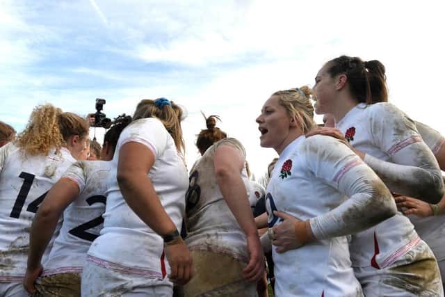 England defeated Ireland at Castle Park last year. Photo: George Wood/Getty Images