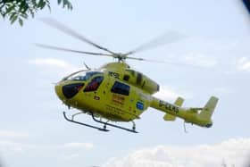 A person has been hit by a train at Doncaster railway station.