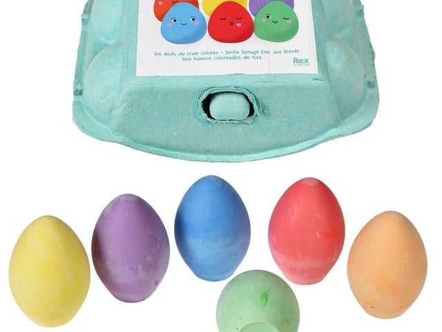Chalk eggs
