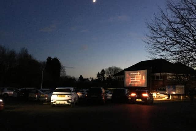 Last year' drive-in carol service was very popular.