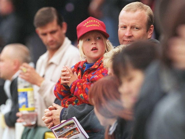 This youngster enjoyed the racing at Owlerton Stadium in 1999