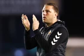 Mark Bonner, manager of Cambridge United. Photo by Jacques Feeney/Getty Images