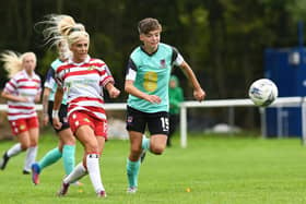 Sophie Scargill in action for Doncaster Rovers Belles.