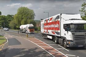 HGVs on Hickleton bypass
