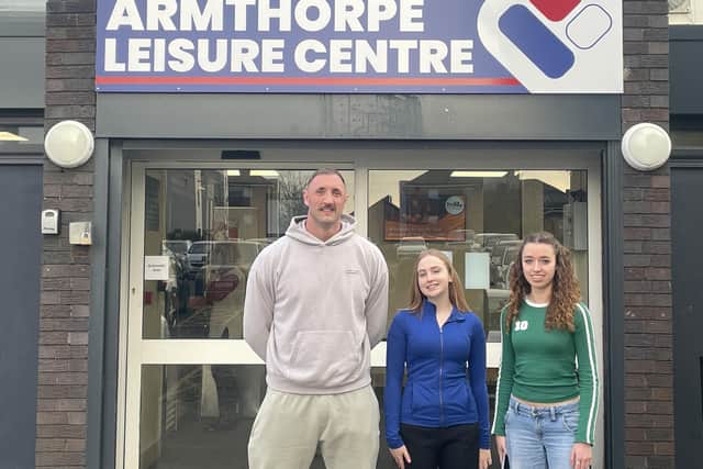 Picture caption: (from L to R) Three of DCLT’s new lifeguards, Richard Boughen (32) from Warmsworth, Erin Beardshall (16) from Thorne and Annalise Cowling (18) from Cusworth.