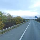 A spokesperson for National Highways said the ‘M18 is closed both ways within J2 near Doncaster due to a serious collision’. Picture: Google