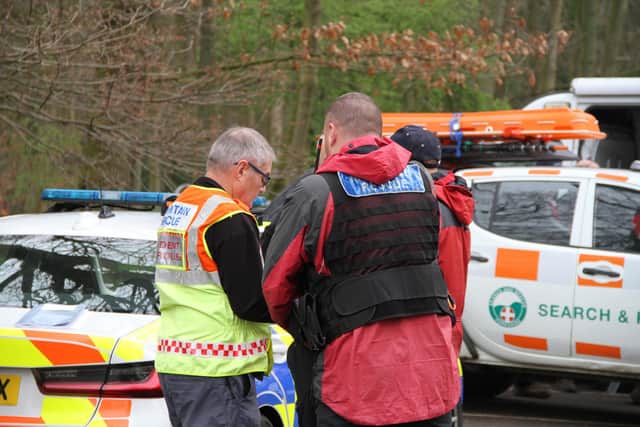 Police and search and rescue teams are focusing their efforts on Sandall Beat Woods.