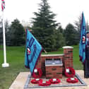 The memorial at South Kyme Golf Club.
