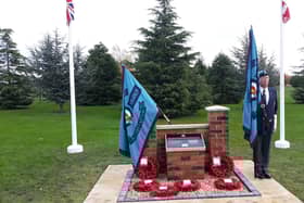 The memorial at South Kyme Golf Club.