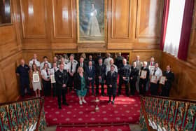 Police officers from across South Yorkshire were honoured at the ceremony. (Photo: Andrew Cox).