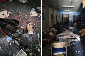 Yobs have broken into and trashed Askern Scout Hut.