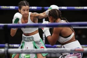 Terri Harper and Natasha Jonas do battle back in July. Picture: Mark Robinson