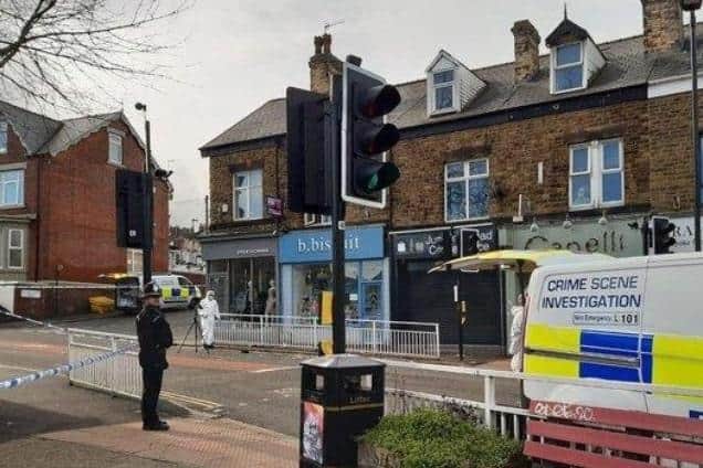 The scene of the crime in Sheffield