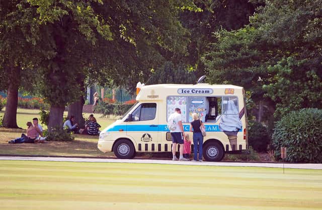 Time for an ice cream in Chesterfield's Queen's Park.