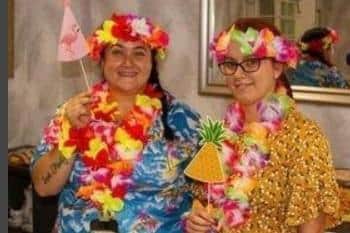 Last year the home held an Hawaiian theme garden party.