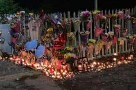Over 150 people went to the candle lit tribute.