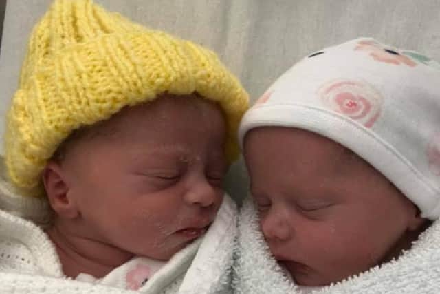 Stacey Wallace's twins Bella and Amelia born 15th April 4lb and 4lb5.jpg