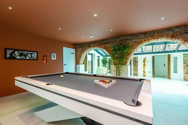 Open leisure space includes this games area.