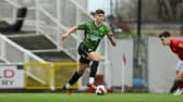 Ben Nelson gets on the ball for Doncaster Rovers.