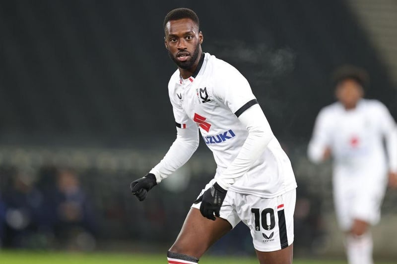 Mo Eisa joined Milton Keynes Dons from Peterborough United for a record £1.29m in the 2020/21 season.