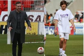 Flashback: The day Liam Payne watched fellow One Direction band member Louis Tomlinson captain the Doncaster Rovers Legends charity match.