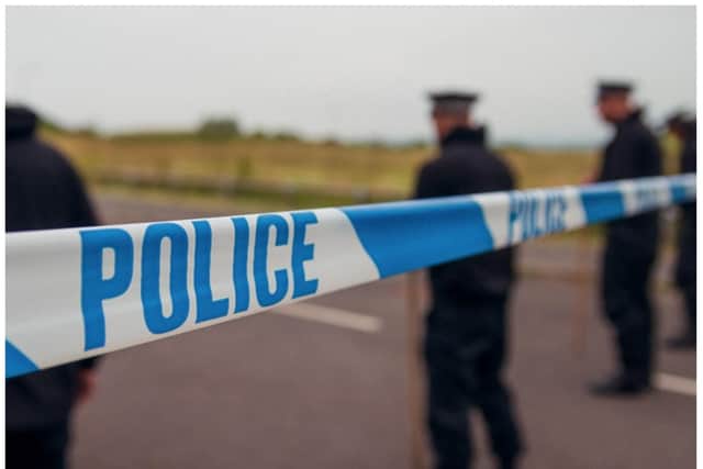Police are hunting a gang of bikers who destroyed crops at a Doncaster farm and then hurled a sink at a farmer.