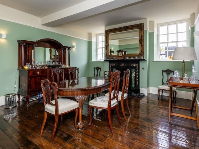 A formal dining room.