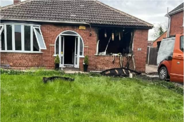 Ellie Shaw's home has been wrecked after being set on fire.