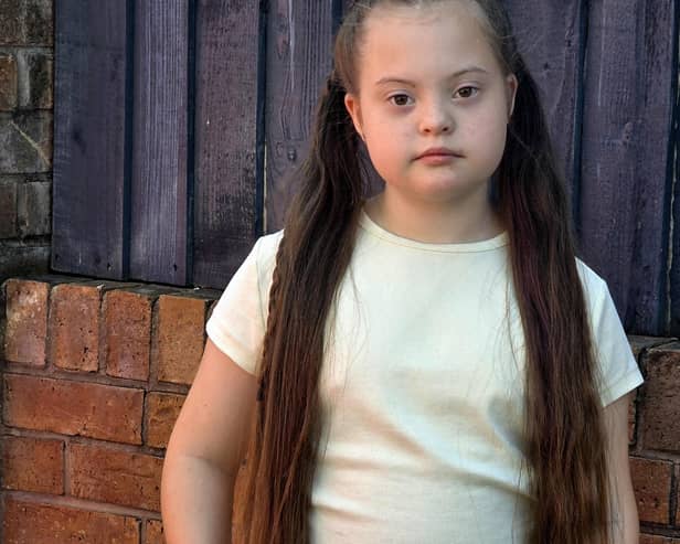 Francesca has chosen to have her long hair cut and donated to the Little Princess Trust.