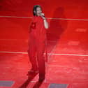 Rihanna on stage at the superbowl (photo: Getty Images)