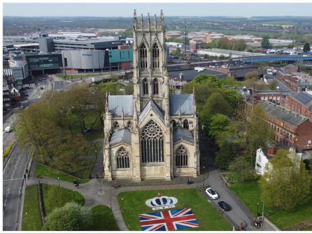 The Coronation tribute to King Charles III in Doncaster. (Photo: Graham Hunt).
