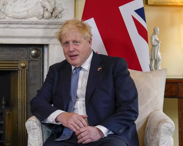 Prime Minister Boris Johnson, was subject to a MPs confidence vote this evening. He is seen during his meeting with the Prime Minister of Estonia, Kaja Kallas, in 10 Downing Street, London, ahead of talks. Picture date: Monday June 6, 2022. See PA story POLITICS Johnson. PA Photo. Photo credit should read: Alberto Pezzali/PA Wire