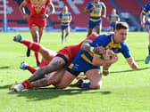 Josh Guzdek in action for the Dons.