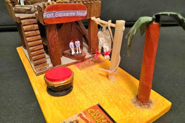 A real labour of love from a lockdown crafter, this diorama depicts a scene from the film Carry On Follow That Camel. It's even signed by Carry On actor Harry 'Aitch' Fielder, making it a real on-of-a-kind item.