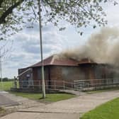 Moorends Pavilion was badly damaged by fire.