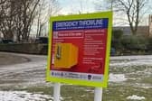 Safety measures are in place at Sandall Park.
