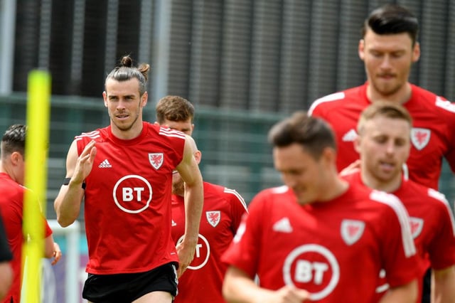 Wales' Gareth Bale in training. Photo by Marco Rosi/Getty Images