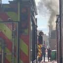 Doncaster fire caused accidentally by builders working on a city centre property.