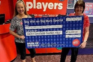 One anoymous player won a £50k jackpot