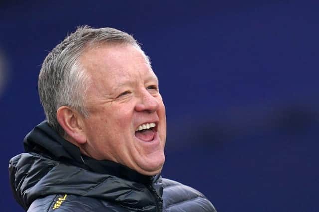 Sheffield United manager Chris Wilder.  (Photo by JOHN WALTON/POOL/AFP via Getty Images)