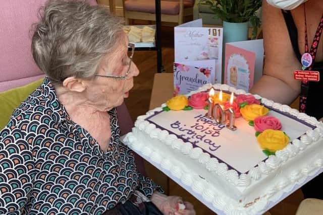 Gladys turned 101 years old.