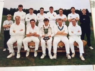 Barnby Dun’s 1996 title-winning team, captained by John.