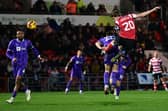 Joe Ironside scores the equalising goal for Rovers.