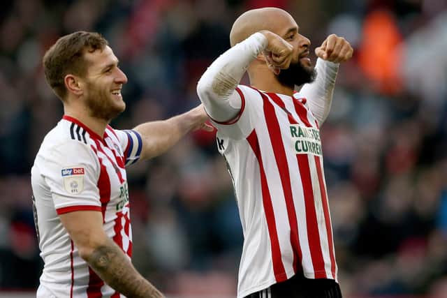 David McGoldrick and Billy Sharp struck up a fearsome partnership at Sheffield United. (Photo by Nigel Roddis/Getty Images)