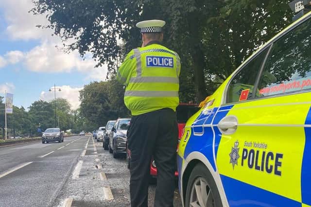 Police carried out speed checks.