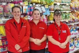 The Harworth Store Poundstretcher/Bargain Buys Team -  Zoe, Angel and Joanne.