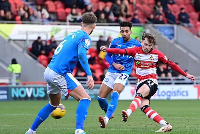Doncaster Rovers had a day to forget against Stockport County (Pic: Howard Roe/AHPIX Ltd).