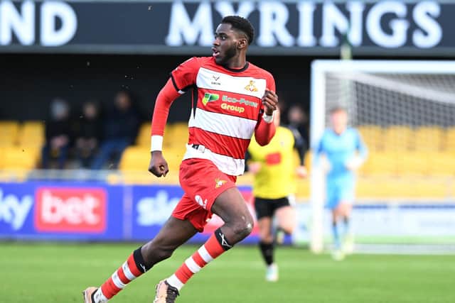 Mo Faal's loan spell at Rovers came to an abrupt end in January. Picture Howard Roe/AHPIX LTD.