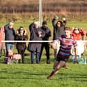 Kieron Lawton scores for Toll Bar.